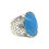 Thumbnail: Bague calcédoine bleue et argent 925‰