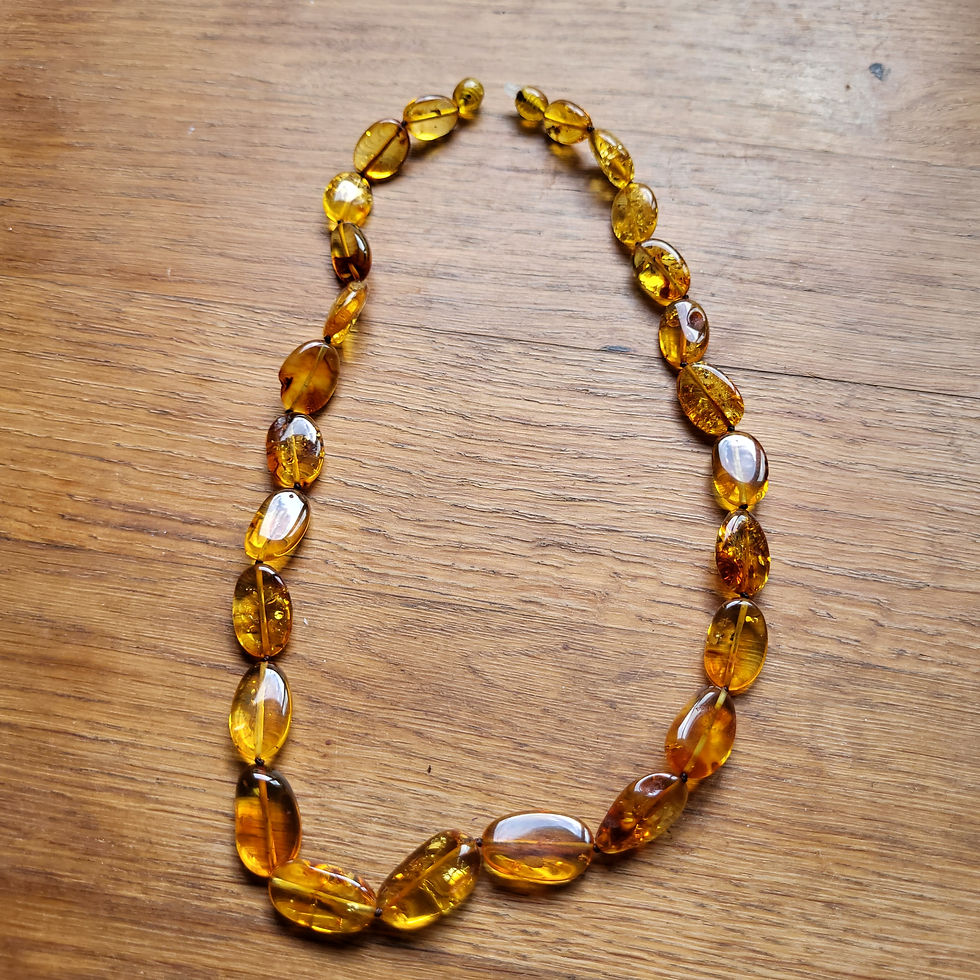 Miniature : Soleil d’ambre – Collier lumineux et authentique