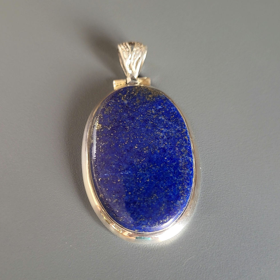 Miniature : Pendentif lapis-lazuli et argent 925‰