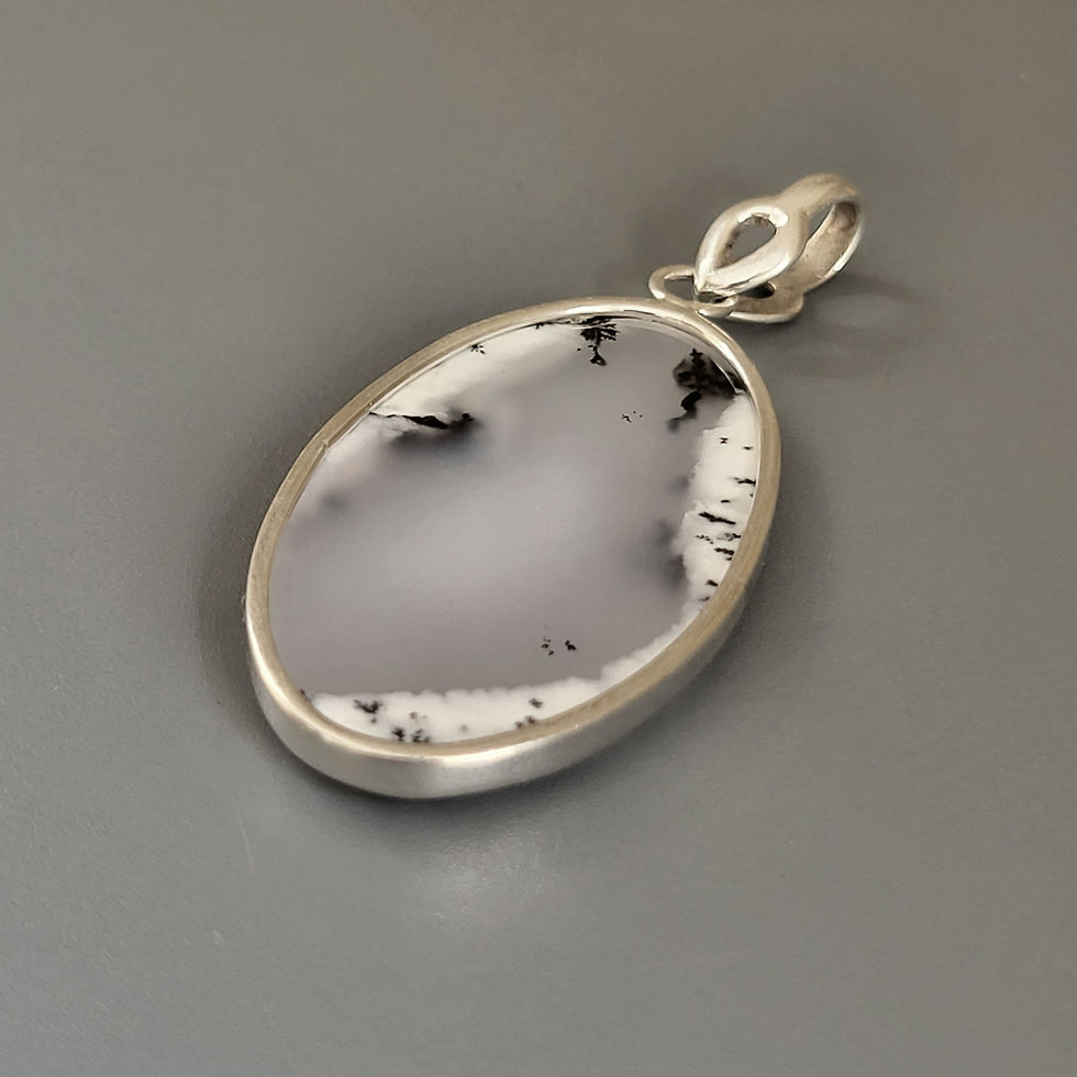 Miniature : Pendentif merlinite et argent 925‰