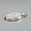 Miniatura: Pendentif ovale psilomelane dendrite sur argent 925‰