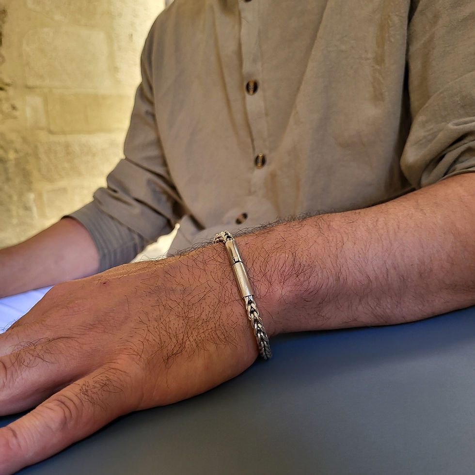 Thumbnail: Bracelet en argent massif 925‰