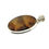 Thumbnail: Pendentif ovale agate rouge/orangé et argent 925‰