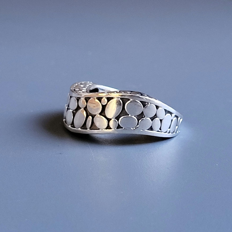 Bague ondulée en argent 925‰