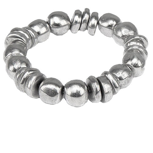 Bracelet en Aluminium 100% recyclé sur élastique/vestopazzo/gaiani.fr