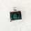 Miniatura: Pendentif rectangle en malachite et argent 925‰