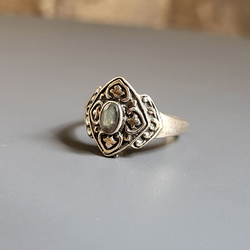 Bague labradorite et argent 925‰