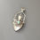 Thumbnail: Pendentif boite turquoise, grenat et argent 925‰