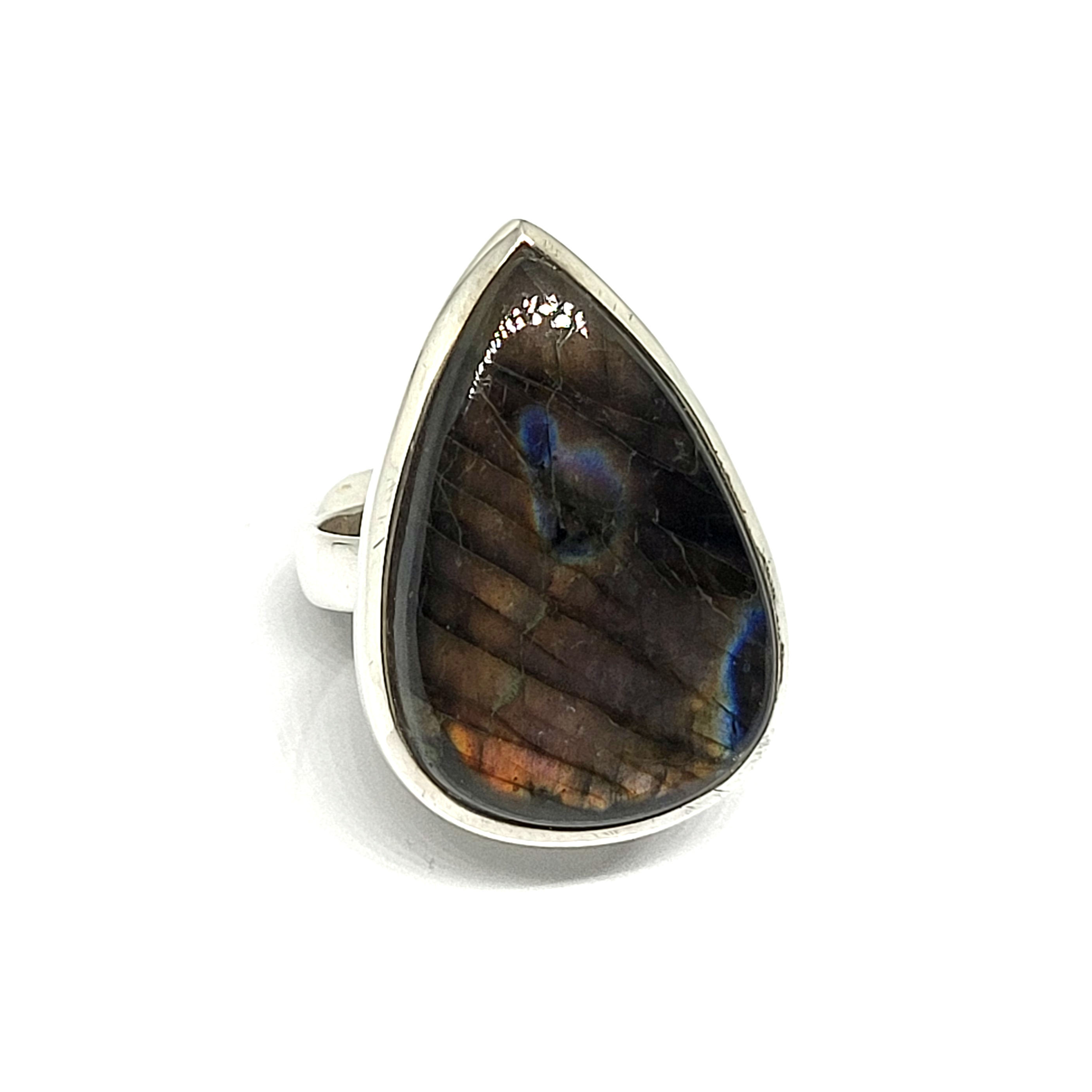 Bague en labradorite et argent 925‰