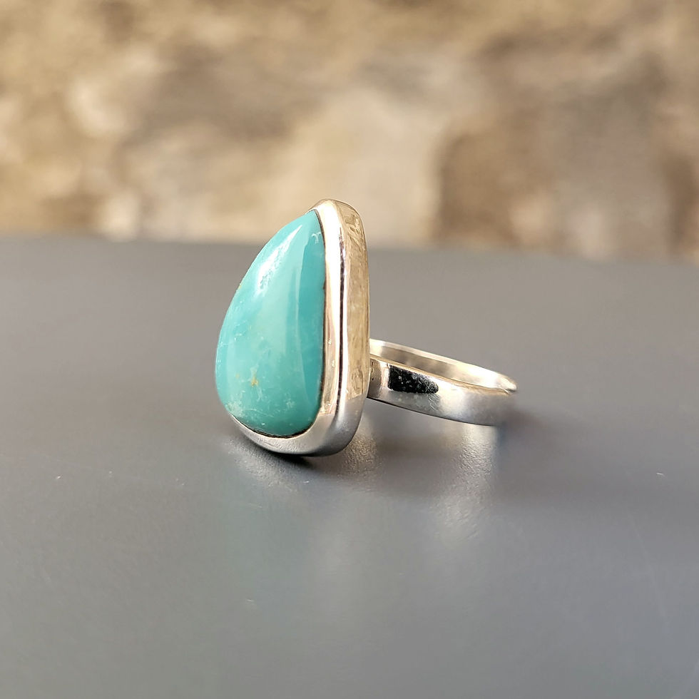 Bague en turquoise et argent 925‰