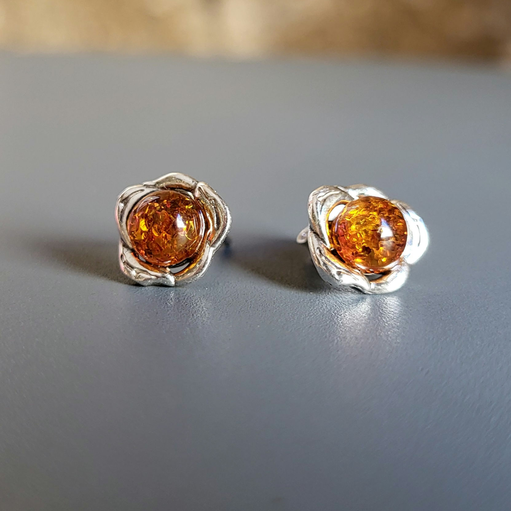 Boucles d'oreilles sur argent 925‰