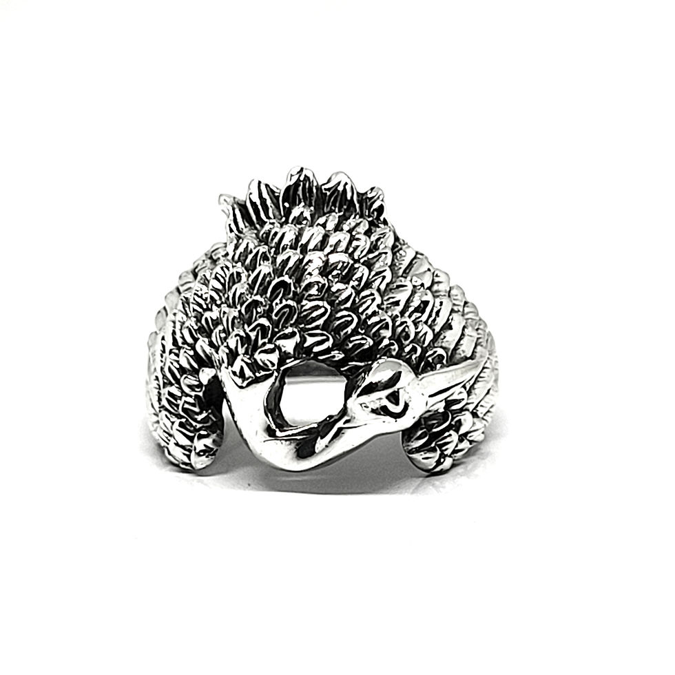 Bague cigogne en argent 925‰