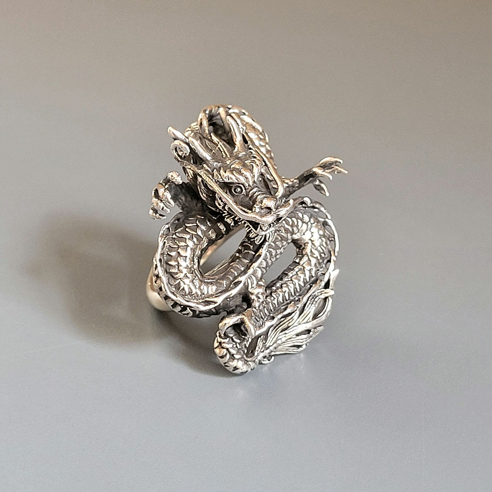 Bague dragon en argent 925â° đ