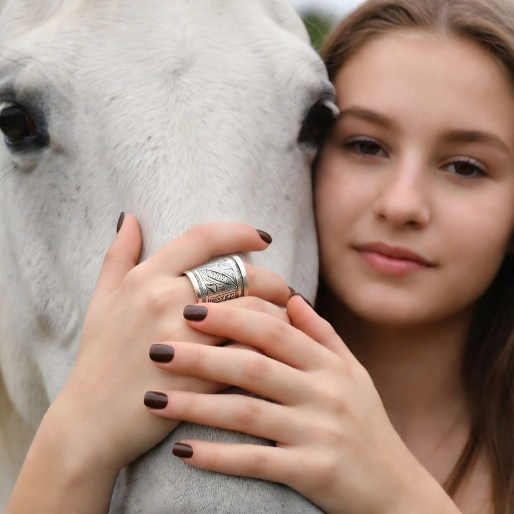 Bague touareg rectangle en argent 925‰.