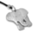 Pendentif éléphant en aluminium recyclé/gaiani.fr/zoom