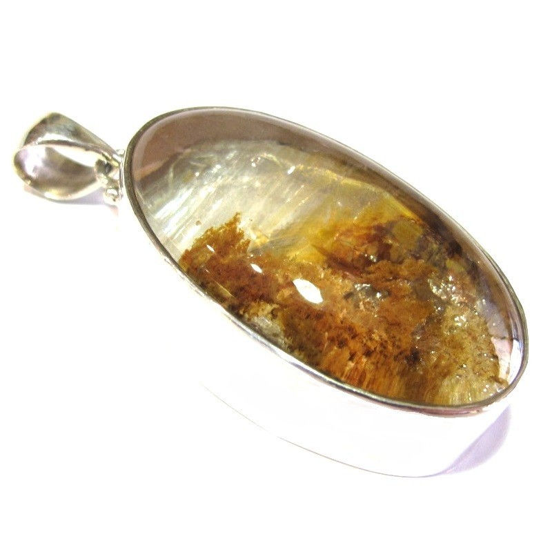 Miniature : Pendentif lodolite et argent 925‰