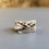 Miniatura: Bague X allongé, en marcassites et argent massif 925‰ 