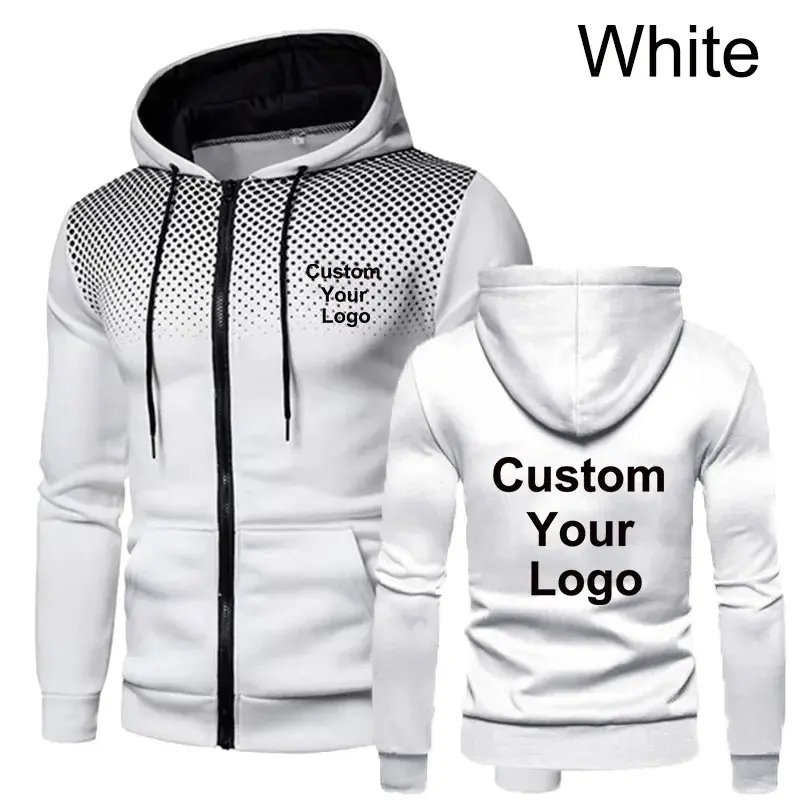 Thumbnail: Fashion Custom Your Logo Zipper Jacket Outdoor Sportwear Long Sleeved Men
