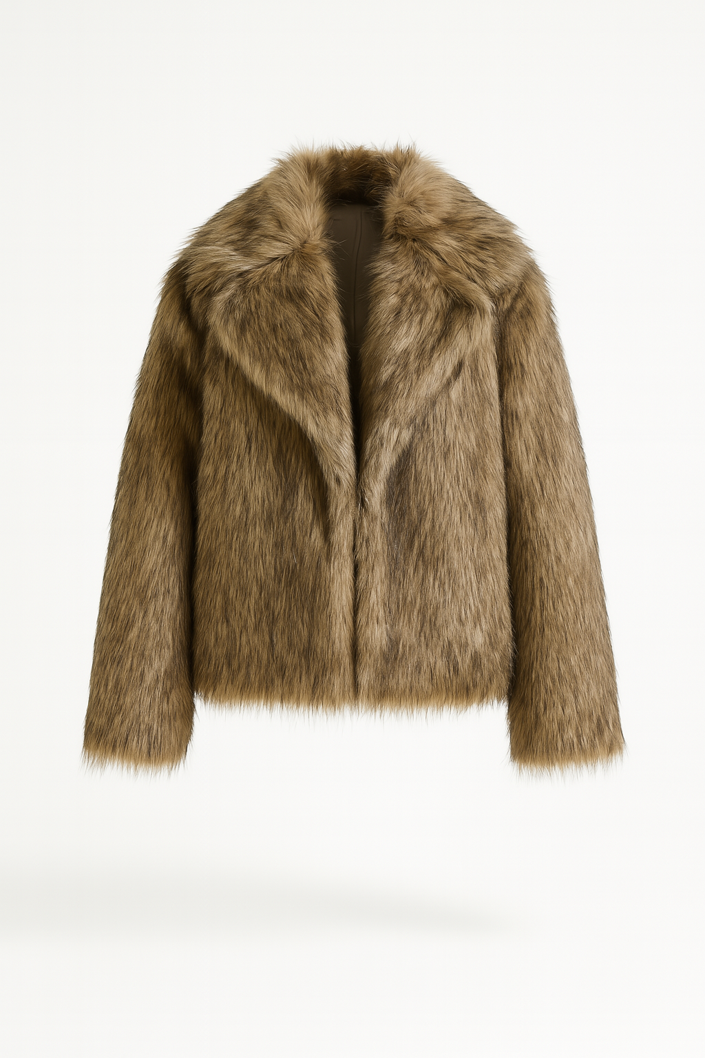 Golden Ember Faux Fur Jacket