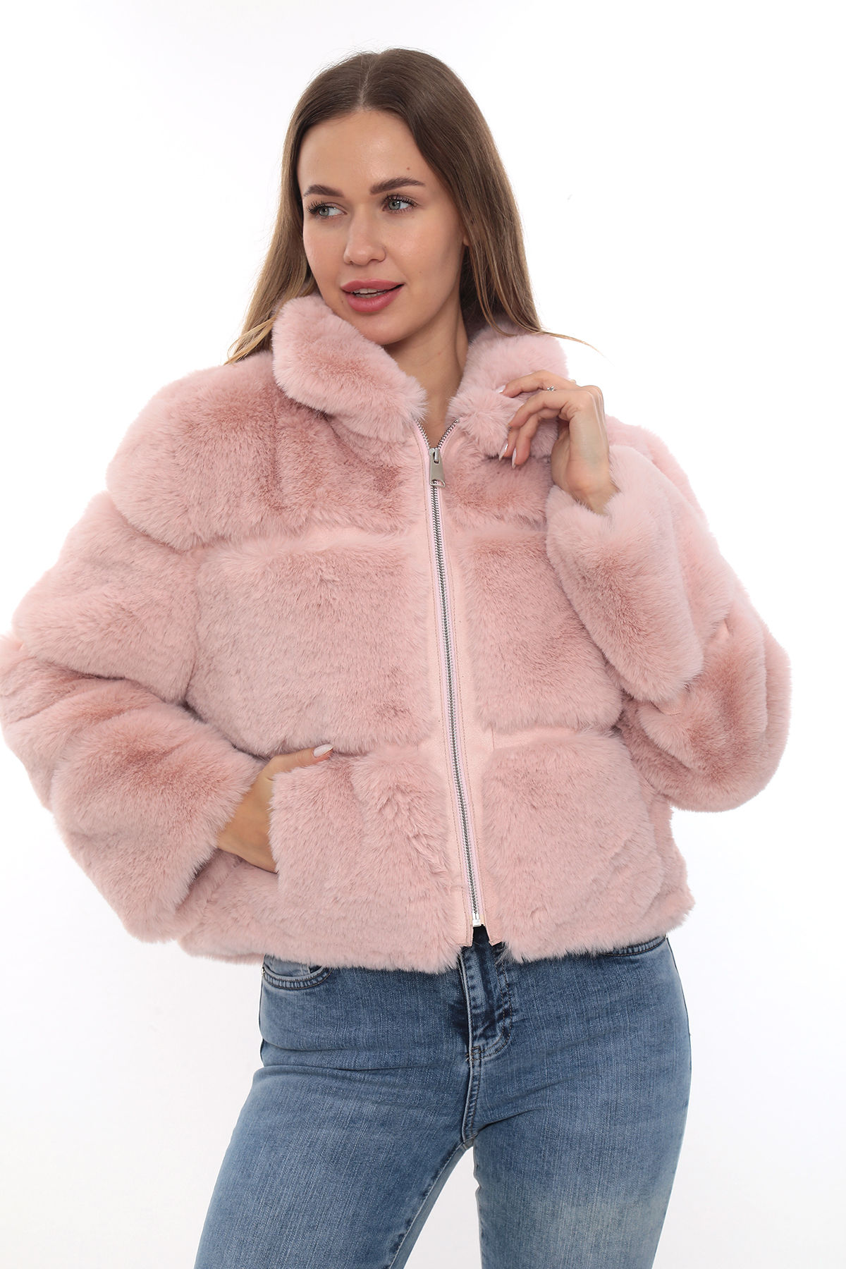 Rosa Fioretta Faux Fur Jacket