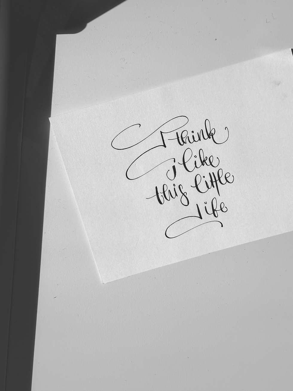 Selfmade Calligraphy Cards