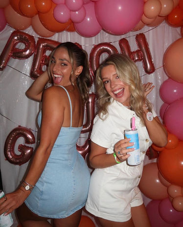 Planning Savy, Bachelorette Party Planning and Decor - Savannah Bachelorette, Tybee Island Bachelorette, Jacksonville Bachelorette, St. Augustine Bachelorette - Where My Peaches At Bachelorette Decorations