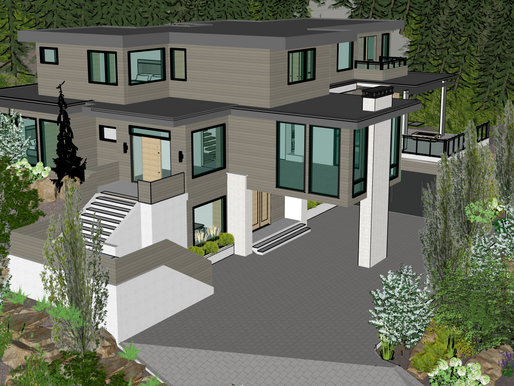An elegant functional landscape design
