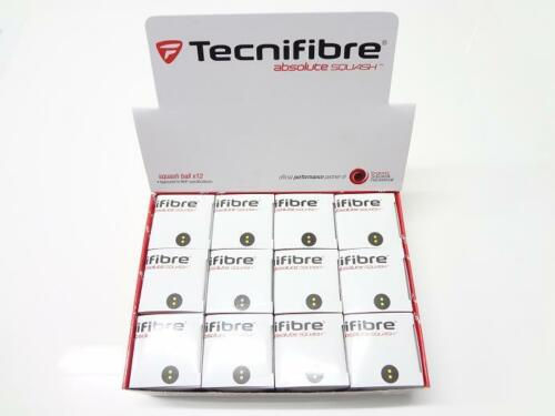Tecnifibre double yellow squash ball 12 pack