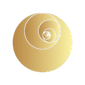 Sarah Valentine Design gold spiral fractal