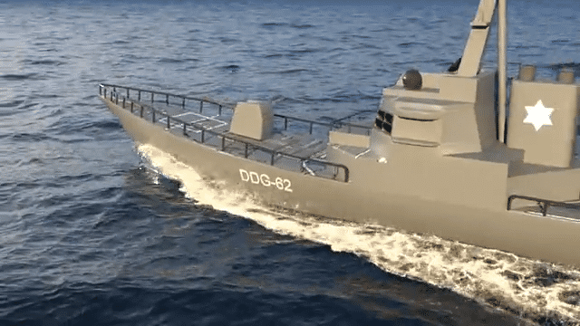 battleship in ocean-low