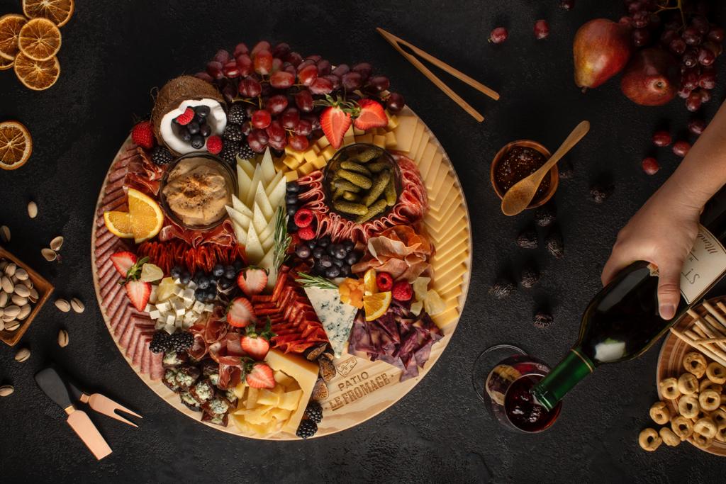 Arranged Food and Objects