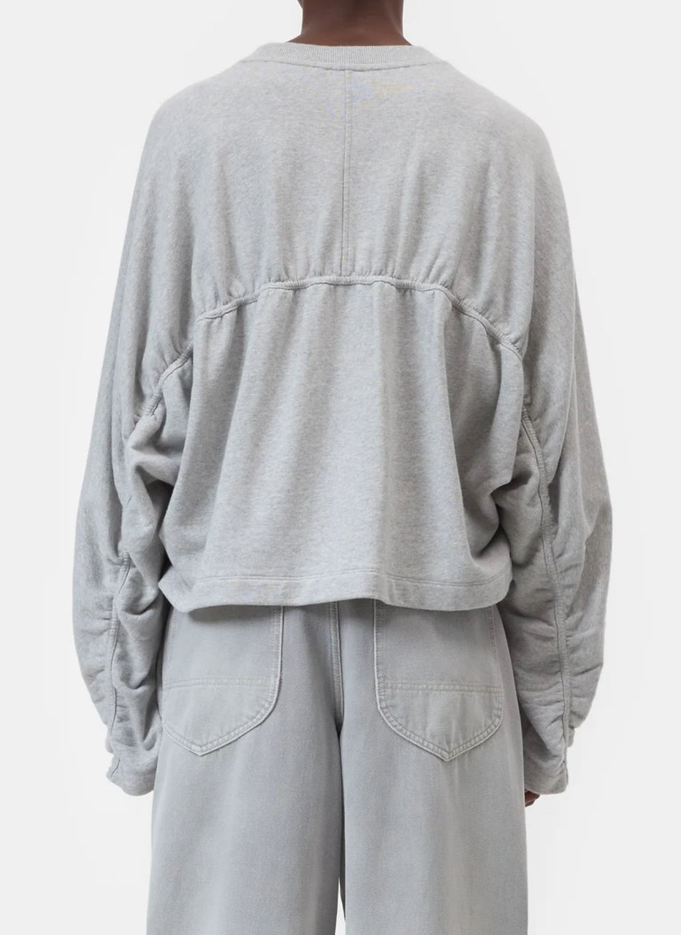 Thumbnail: GATHERED SWEATER GRIJS