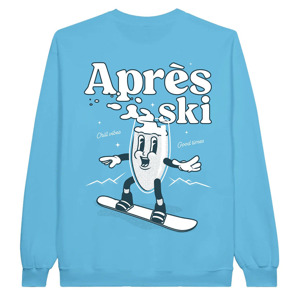 Thumbnail: Après Ski Snowboarder Sweatshirt