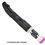 Thumbnail: 8 Inch Black Stud Vibrator Dildo