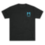 Black Unisex T-Shirt with Blue River Sound Logo
