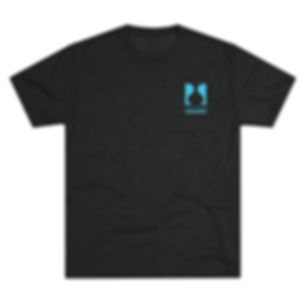 Black Unisex T-Shirt with Blue River Sound Logo