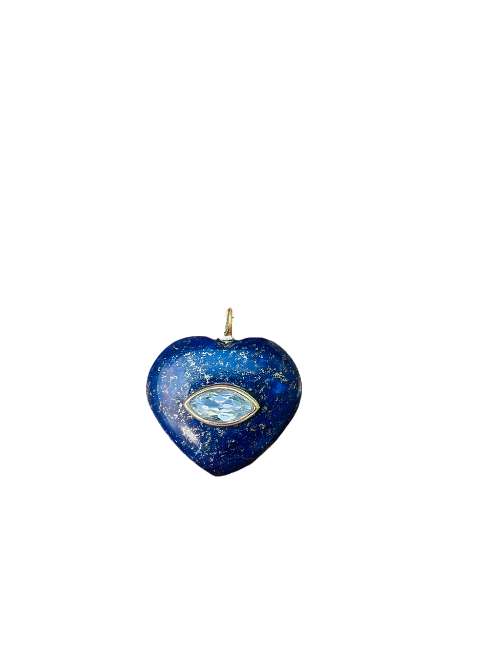 Thumbnail: Lapis Puff Heart Pendant