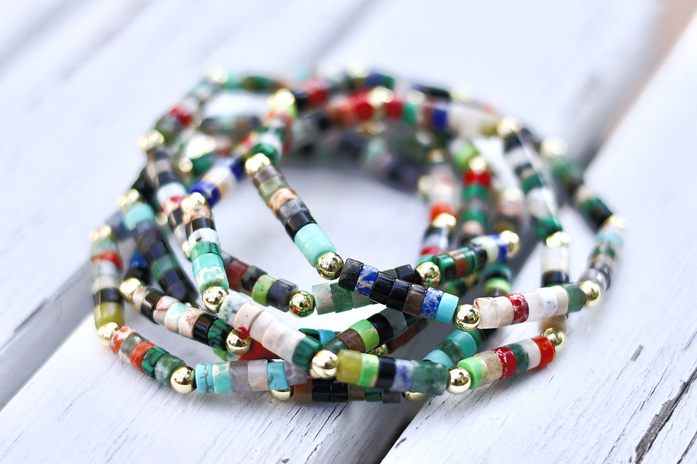 Thumbnail: Confetti Bracelet Trio | Semi-precious Stones