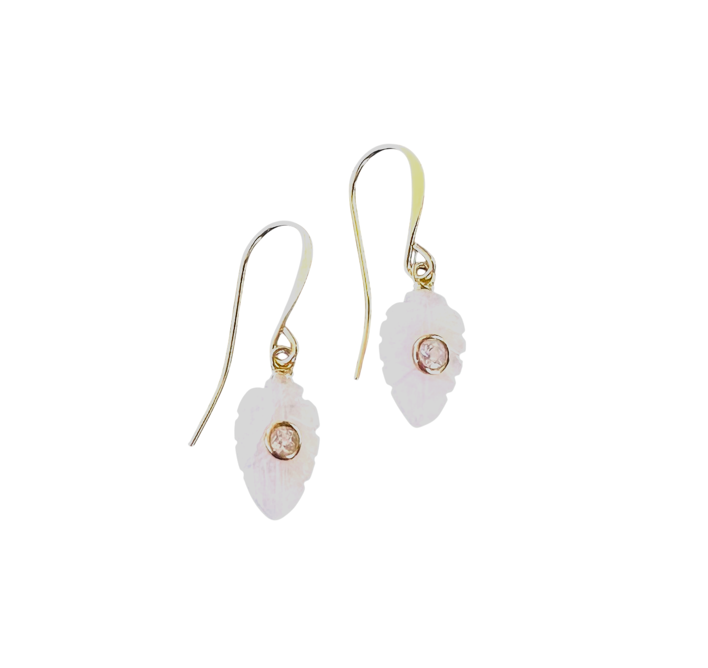 Leaf Earrings | Moonstone