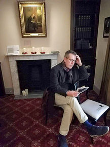 Keith Posing at Keats’ House in Hampstead, 2020