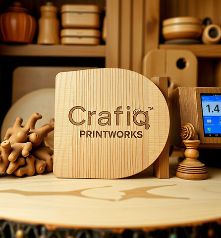 Wooden crafted items with laser engraver with Craftiq Printworks as a logo_.jpg