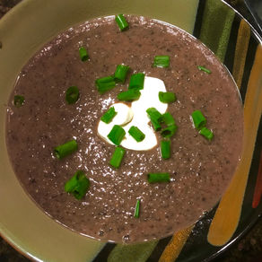 Spiced Up Black Bean Soup