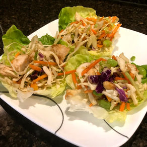 Thai Peanut Chicken Wraps