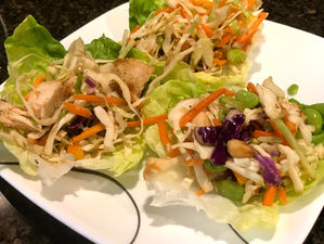 Thai Peanut Chicken Wraps