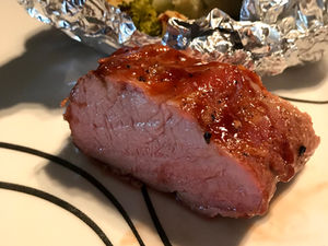 Grilled BBQ Pork Loin