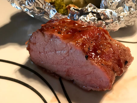 Grilled BBQ Pork Loin