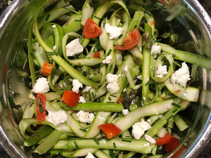 Cold Asparagus Goat Cheese Salad