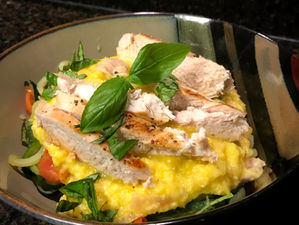 Chicken and Zoodles in Sweet Corn Sauce