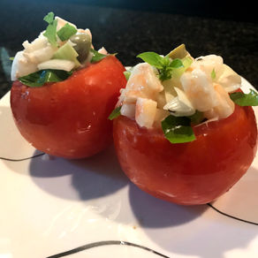 Shrimp Salad Stuffed Tomatoes