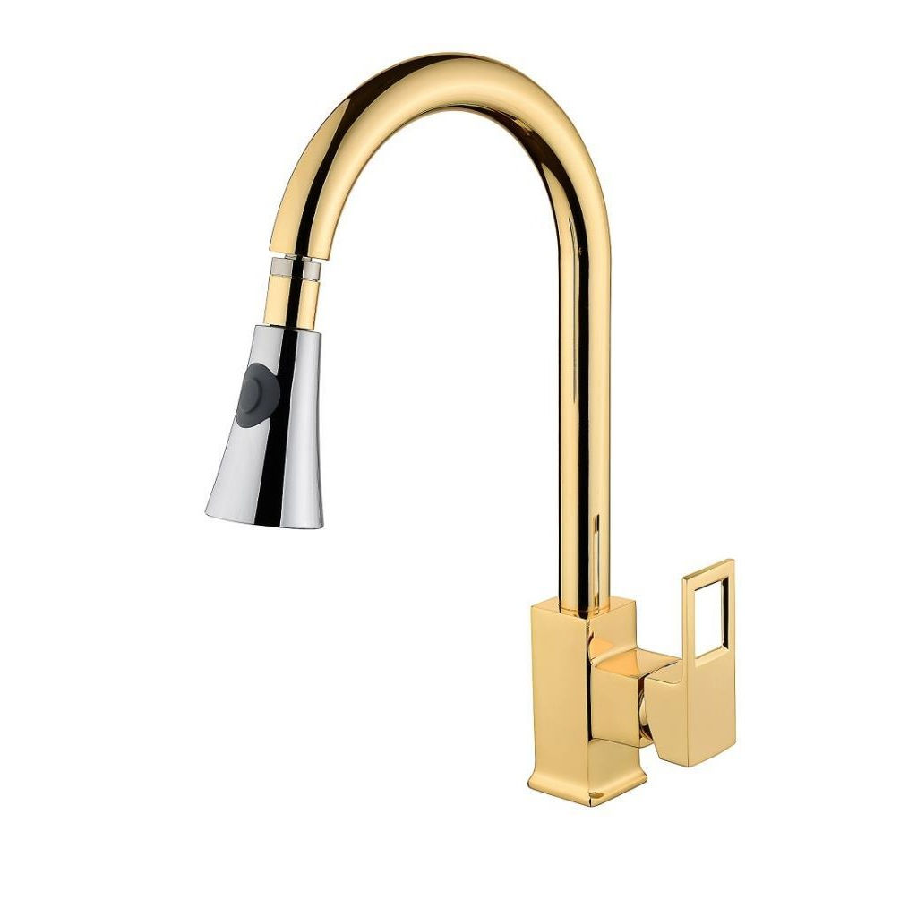 VİLAS Trento Lara Gold Ağır Gövde Krom Fonksiyonlu Mutfak Bataryası